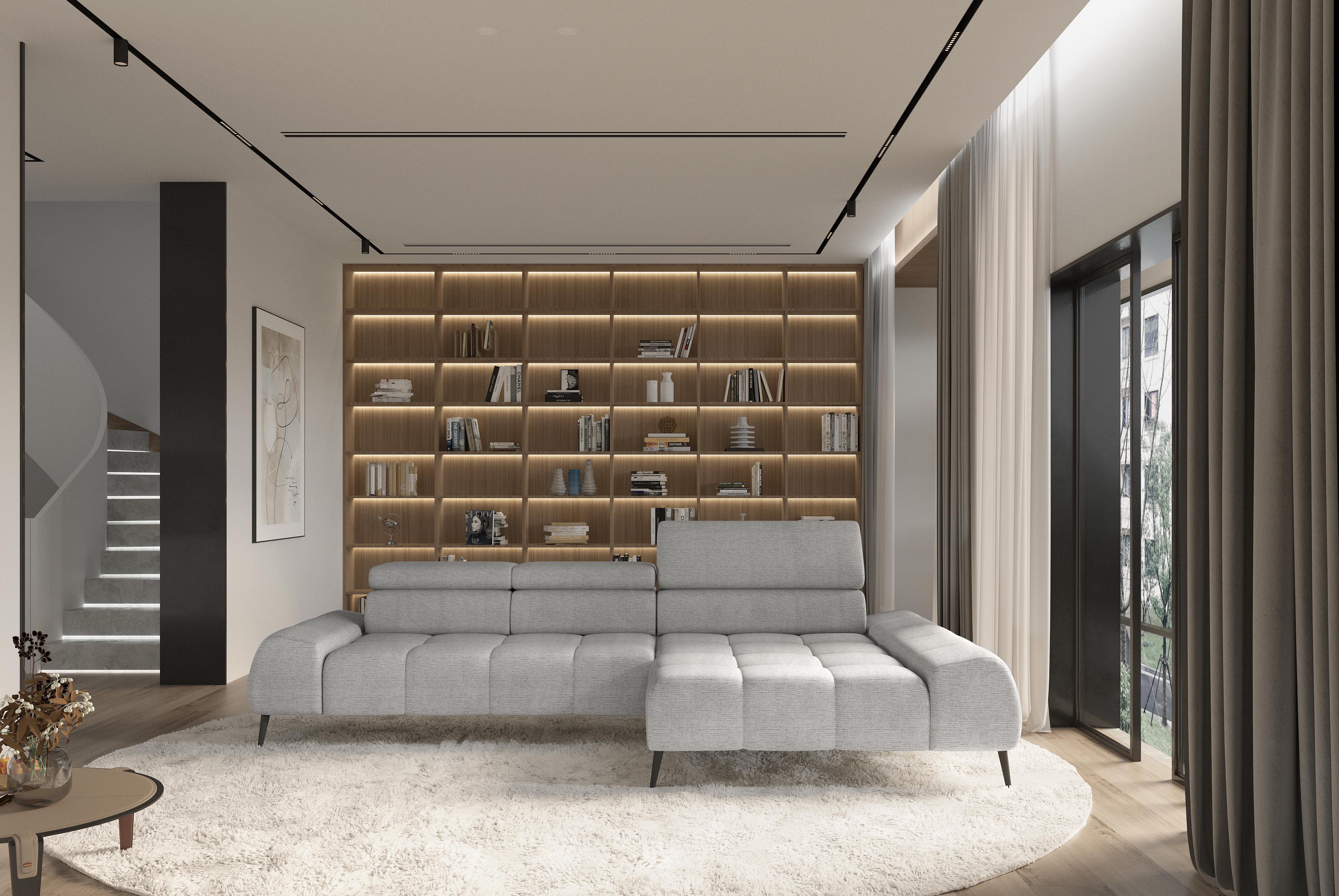 Nordic Grey Bed